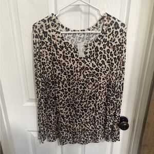 Leopard Print Women's Top